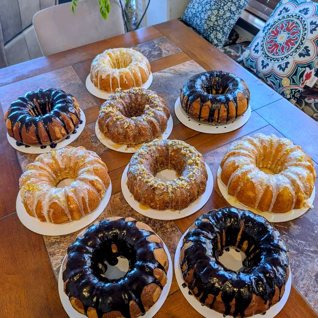 Assorted mini bundt cakes